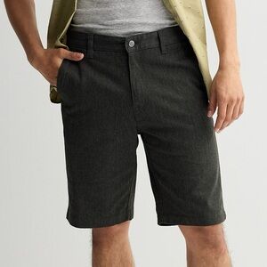 Volcom Men's Charcoal Flat Front Bermuda Shorts